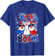 Chicka Boom Boom Funny Chicken Patriotic 4th of July T-Shirt - T-Shirt | Royal