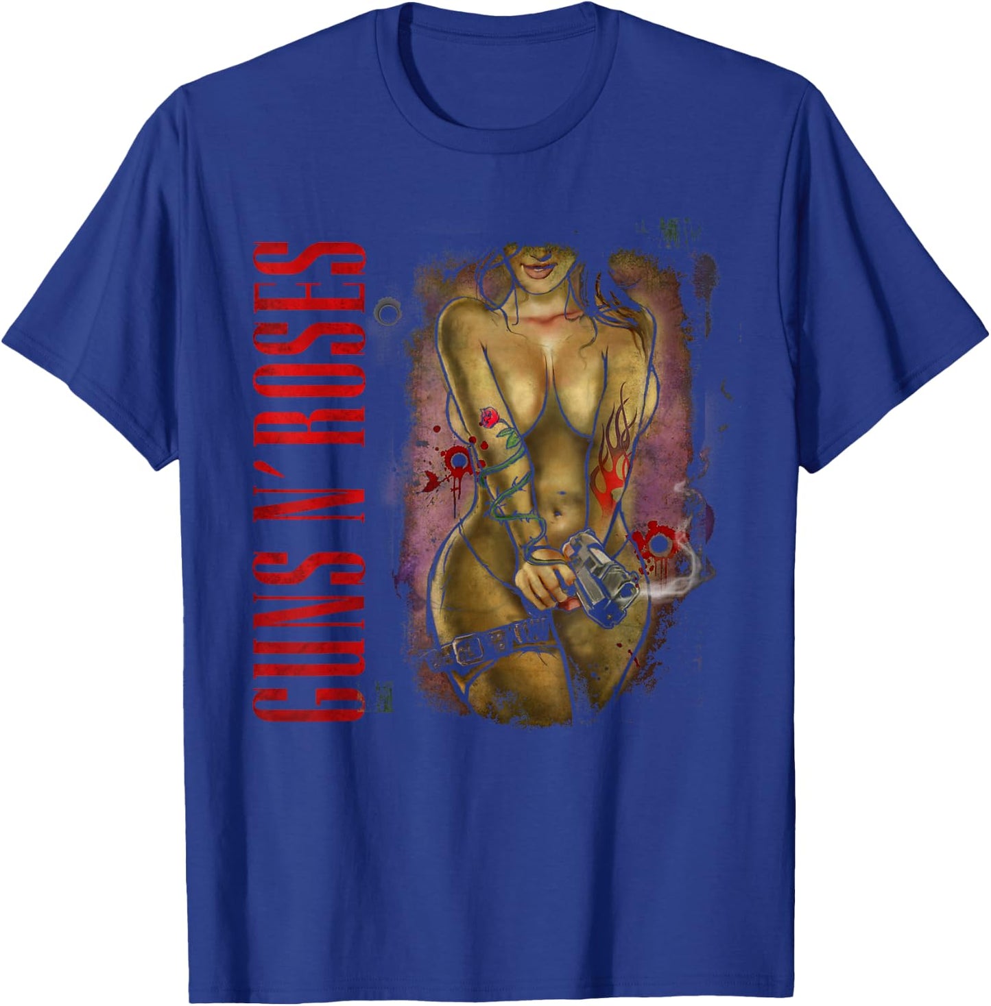 Guns N' Roses Official Gunslinger T-Shirt - T-Shirt | Royal