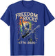 Freedom Rocks Statue of Liberty Guitar 1776-2026 250 Years T-Shirt - T-Shirt | Royal