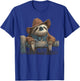 Sloth Cowboy Vintage Rodeo Cowgirl Western Country T-Shirt - T-Shirt | Royal