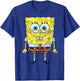 Spongebob SquarePants Geometric Textured Design T-Shirt - T-Shirt | Royal