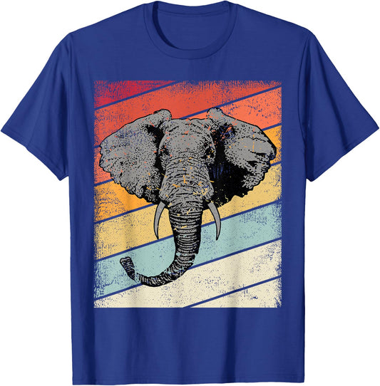 Vintage Elephant Retro Graphic Elephants Kids, Youth T-Shirt - T-Shirt | Royal