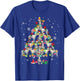 Whippets Christmas Tree Funny Whippets Lover Christmas T-Shirt - T-Shirt | Royal