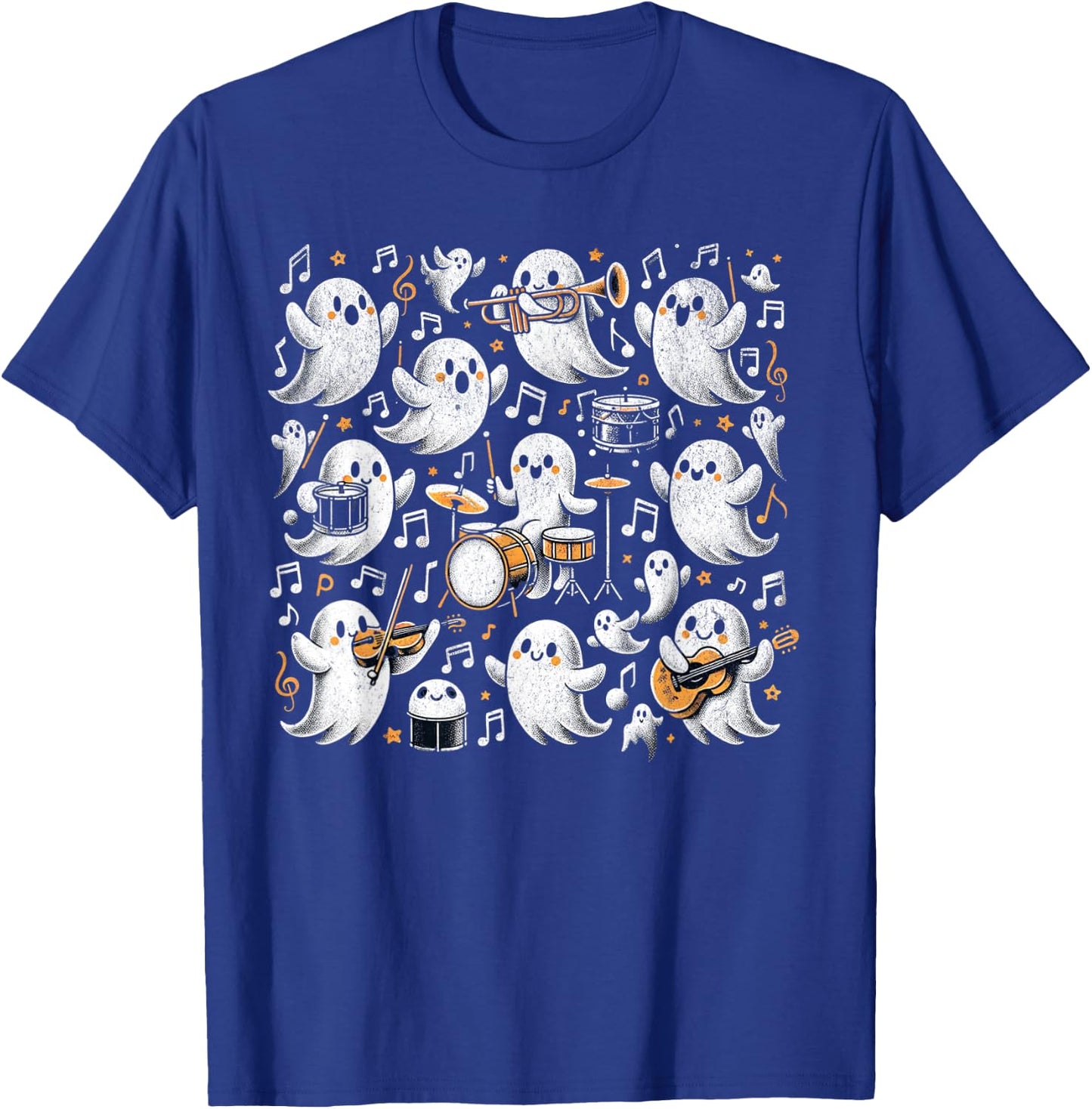 Vintage Music Teacher Halloween Music Teacher Education T-Shirt - T-Shirt | Royal