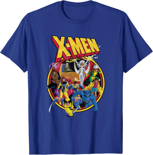 Marvel X-Men Animated Series Retro 90s T-Shirt - T-Shirt | Royal