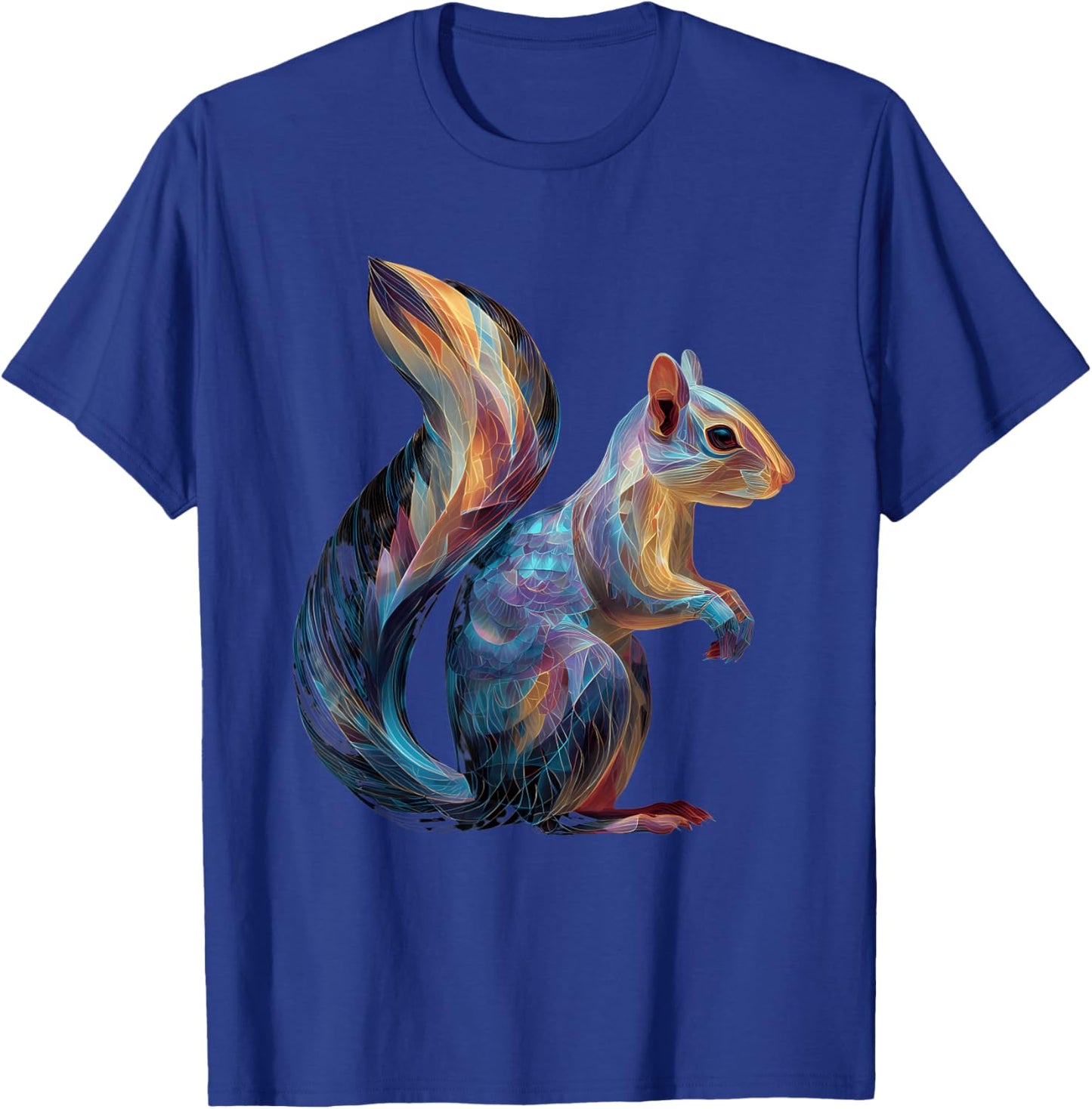 Squirrel Animal Art Portrait Wildlife Forest Squirrel Lover T-Shirt - T-Shirt | Royal