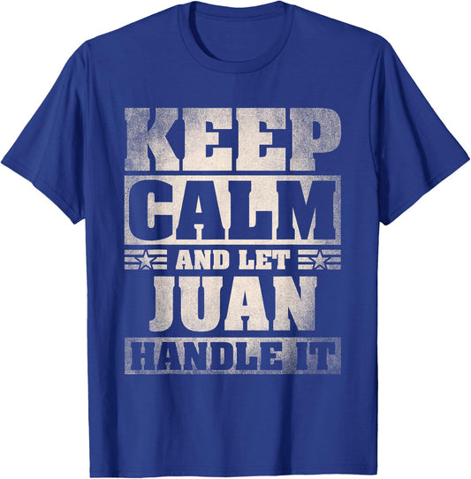 Juan Name Shirt Personalized Juan First Name T-Shirt - T-Shirt | Royal