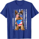 Yorkshire American Flag Patriotic Yorkie Dog 4th of July T-Shirt - T-Shirt | Royal