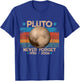 Vintage Never Forget Pluto Funny Retro Astronomy Space T-Shirt - T-Shirt | Royal