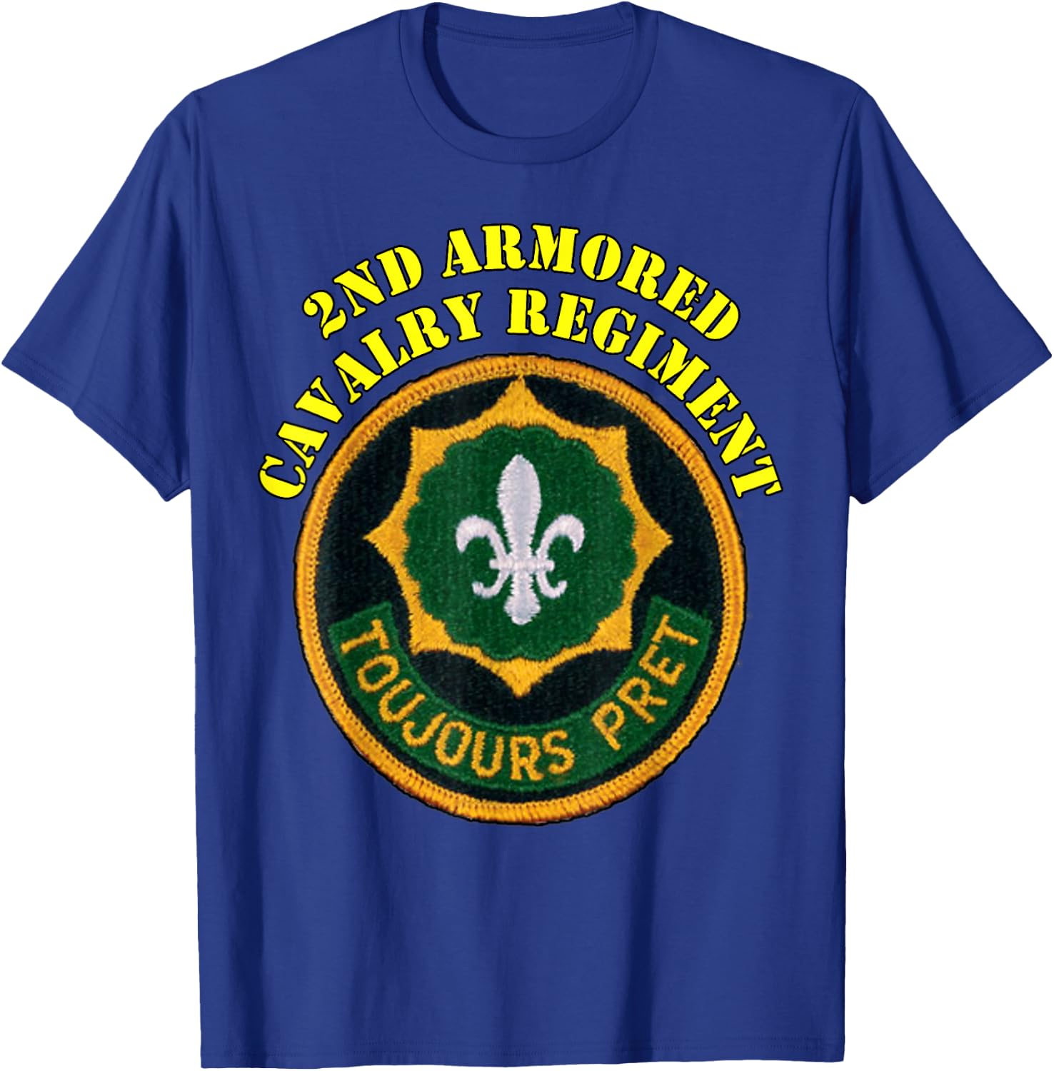 2nd Armored Cavalry Regiment -2nd ACR vets design T-Shirt - T-Shirt | Royal
