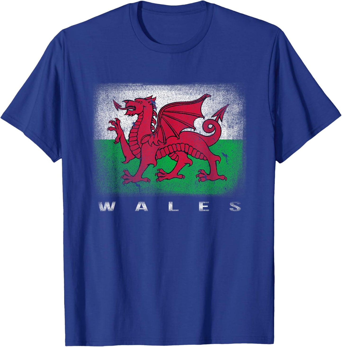 Wales Welsh Flag Souvenir Love Gift Cymru T-Shirt - T-Shirt | Royal