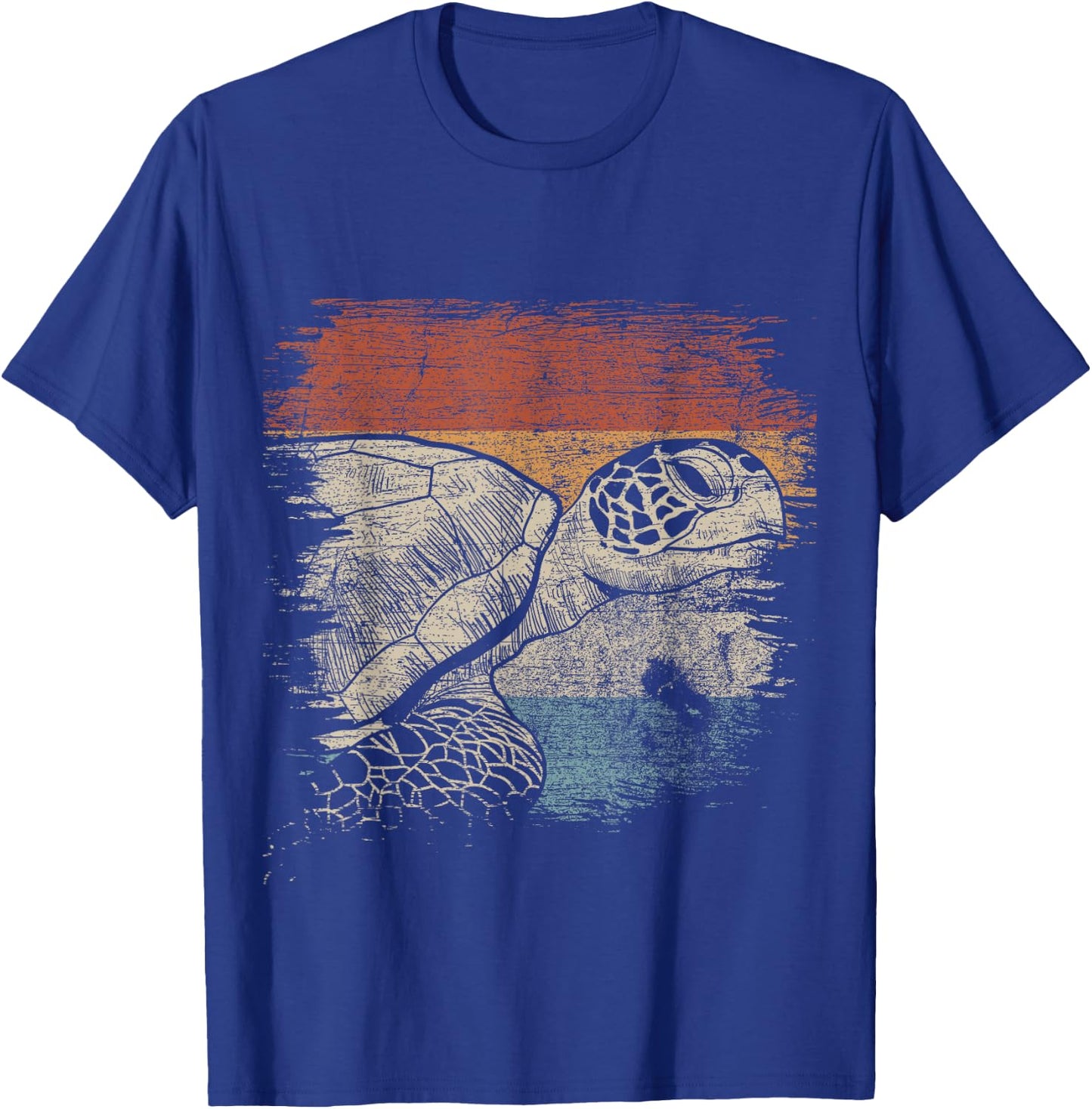 Retro Turtle T-Shirt - T-Shirt | Royal