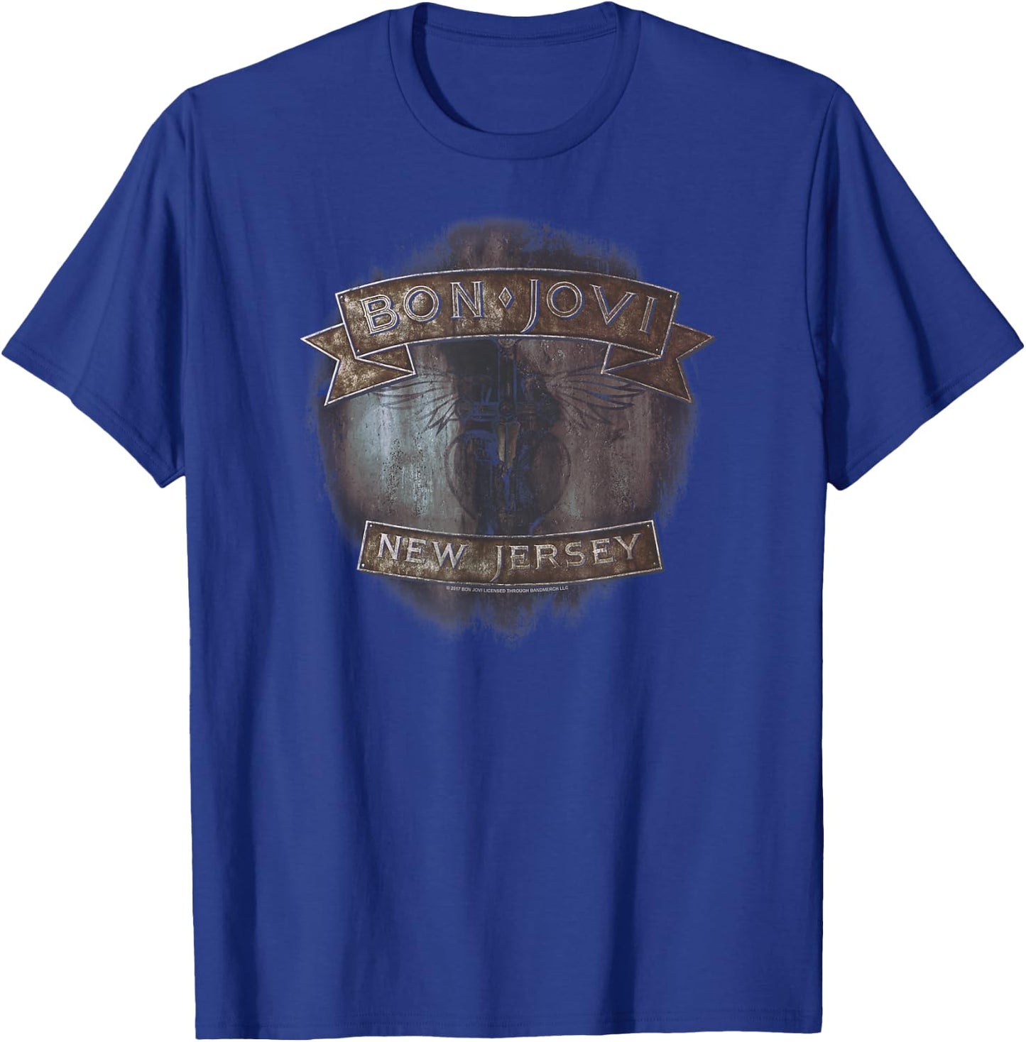 Bon Jovi New Jersey T-Shirt - T-Shirt | Royal