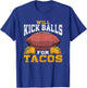Funny Football Kicker Punter Player Distressed T-Shirt - T-Shirt | Royal