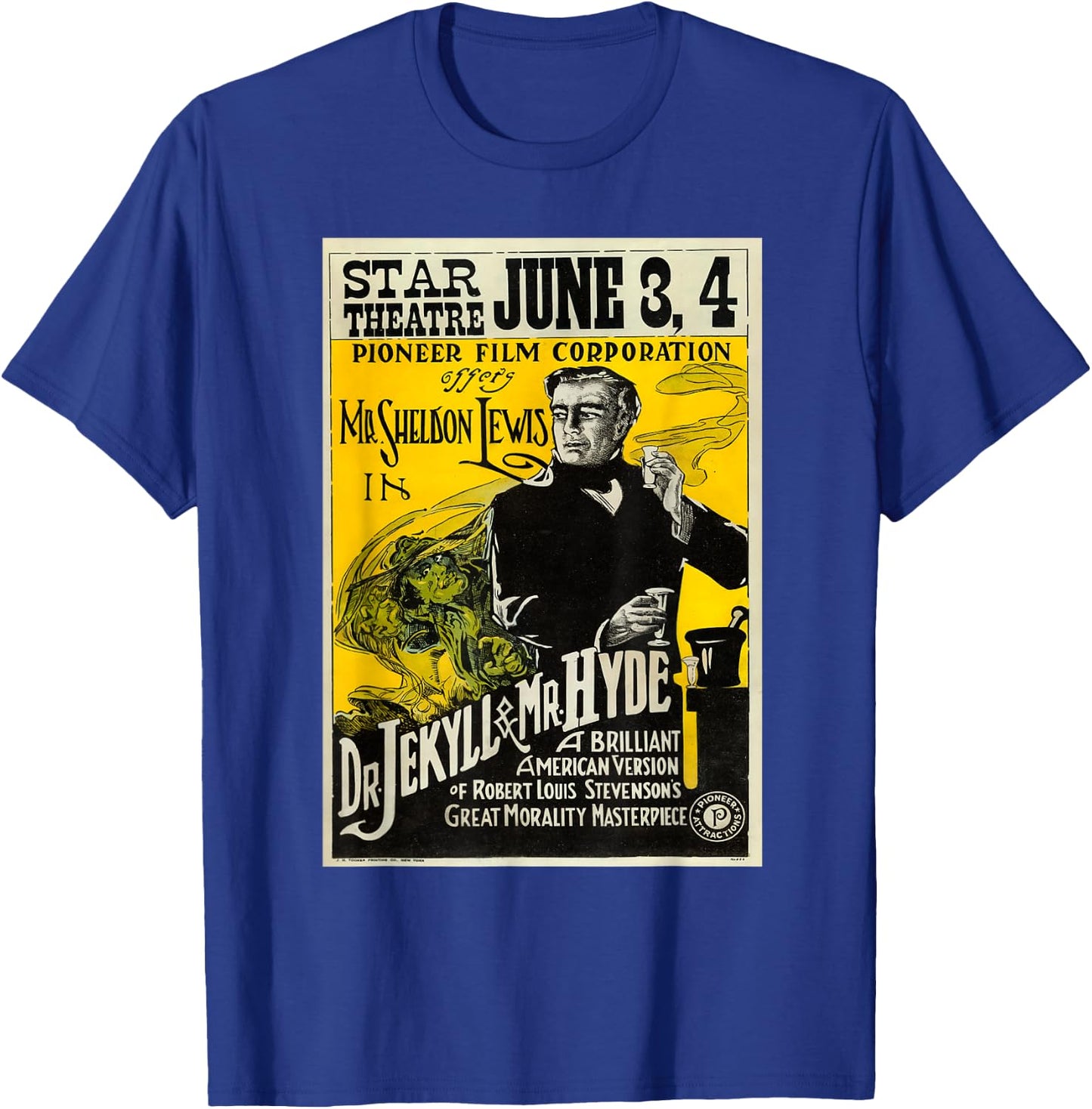 Dr. Jekyll and Mr. Hyde movie poster T-Shirt - T-Shirt | Royal
