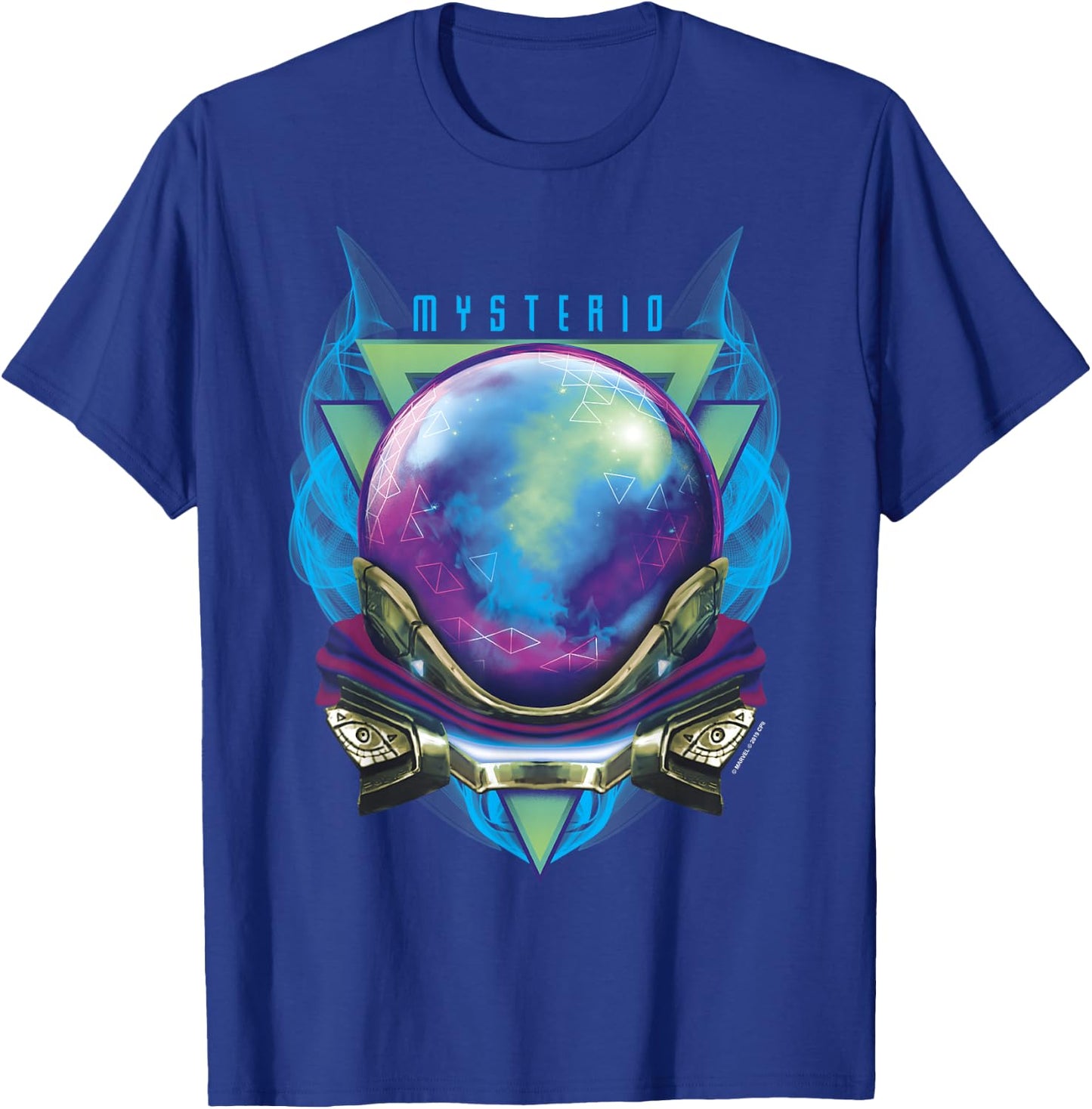 Marvel Spider-Man Far from Home Mysterio Badge Bust T-Shirt - T-Shirt | Royal