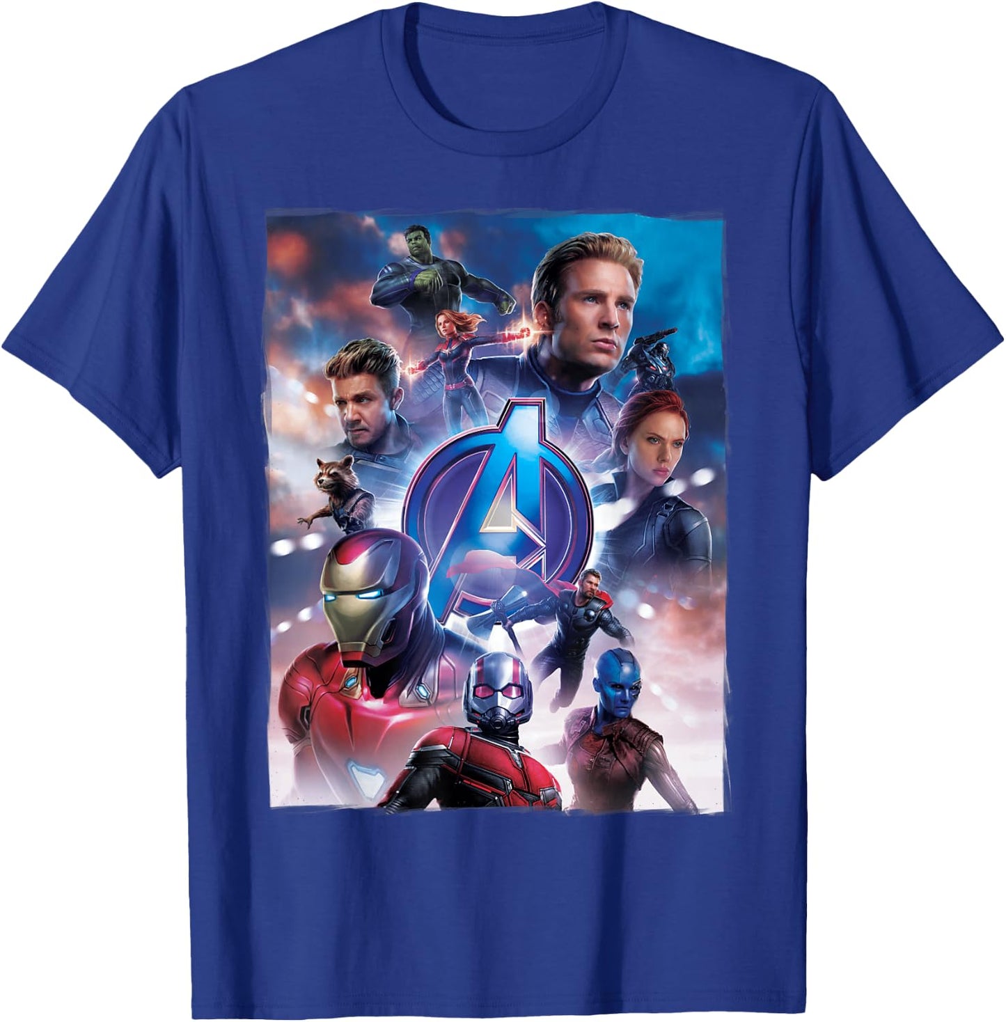 Marvel Avengers Endgame Main Character Poster Small T-Shirt - T-Shirt | Royal