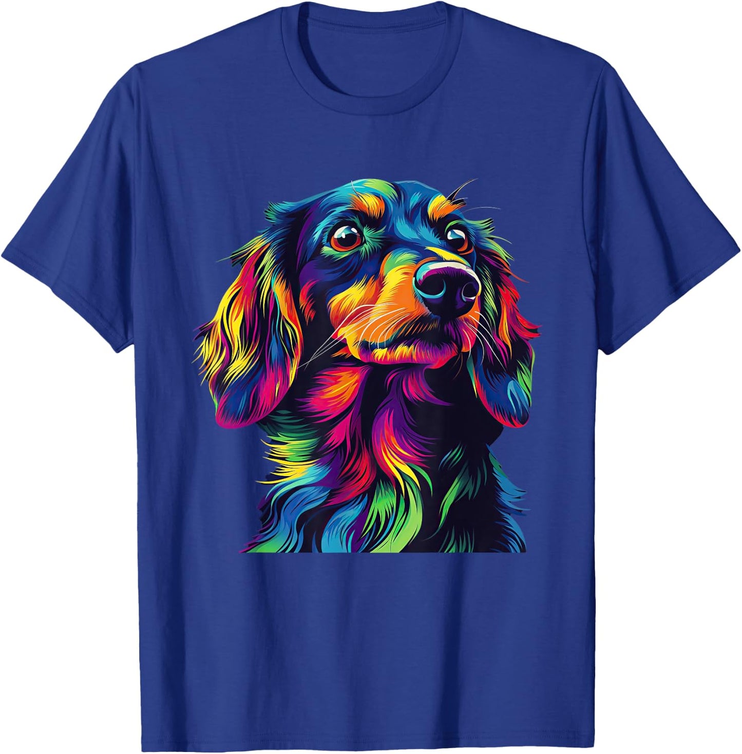 Colorful Dachshund Pop Art Dog Lovers Gift T-Shirt - T-Shirt | Royal