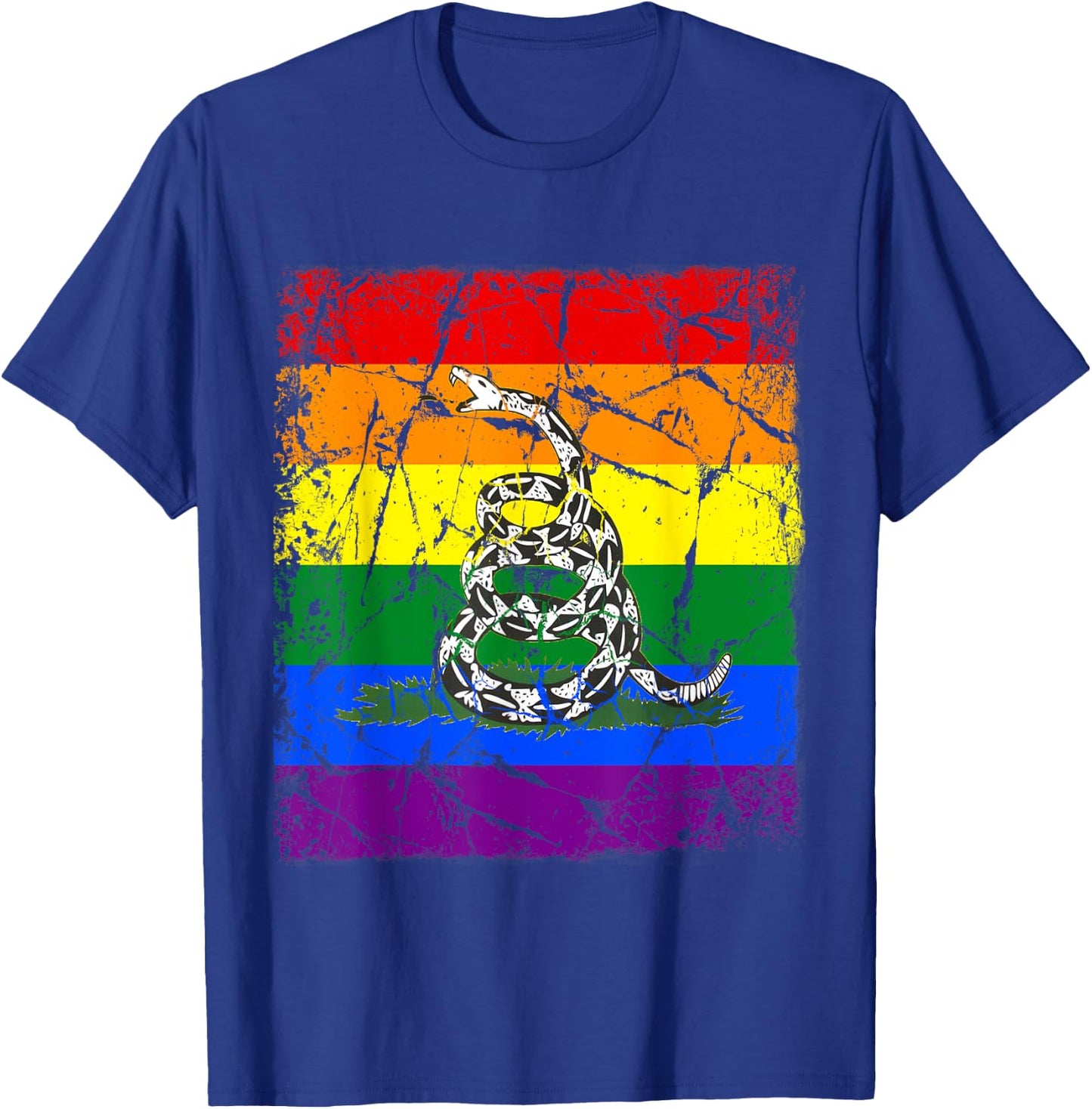 Gay Pride Gun Owner Don't Tread On Me T-Shirt - T-Shirt | Royal