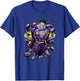 Superman Bizzaro Breakthrough Purple T-Shirt - T-Shirt | Royal