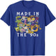 Nickelodeon Made in The 90's Faded Character Collage T-Shirt - T-Shirt | Royal