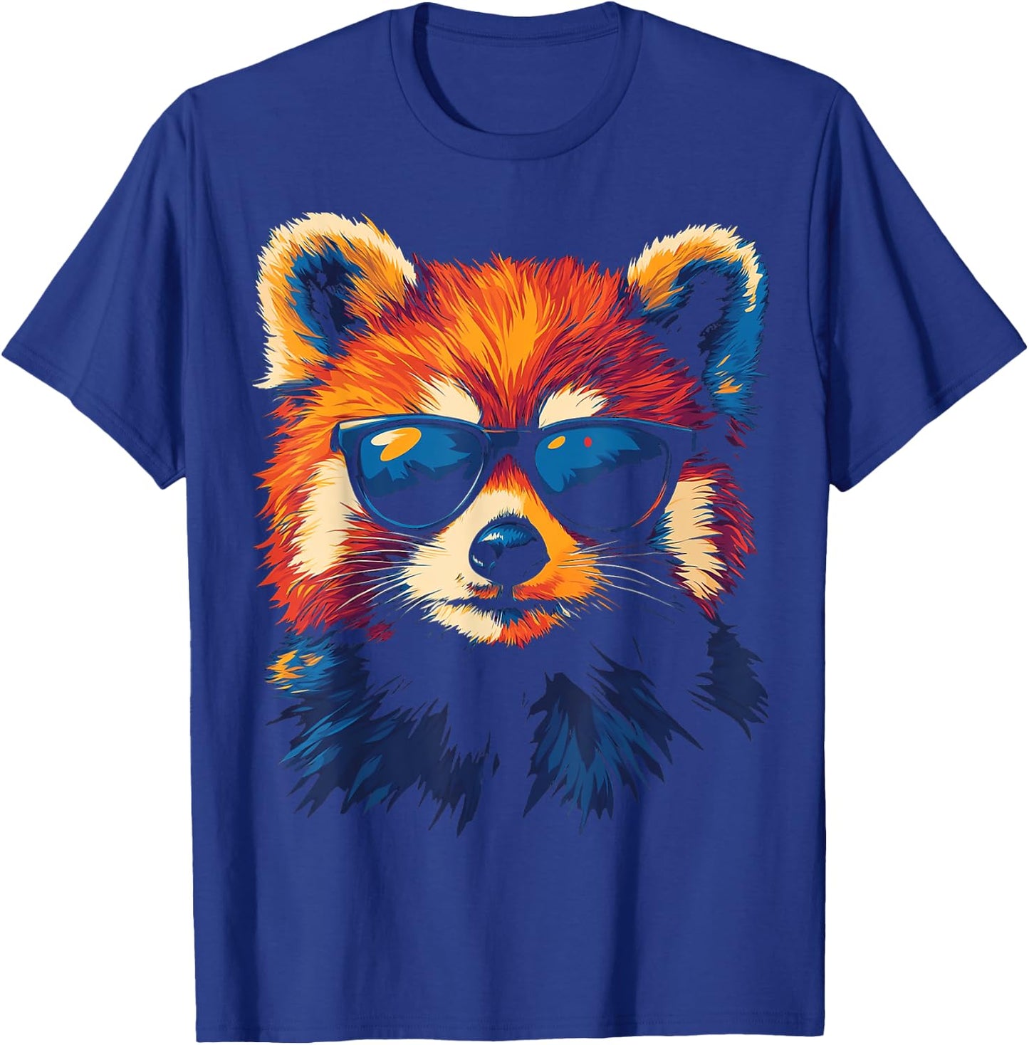 Red Panda Animal Motif Sunglasses Artwork Red Panda T-Shirt - T-Shirt | Royal