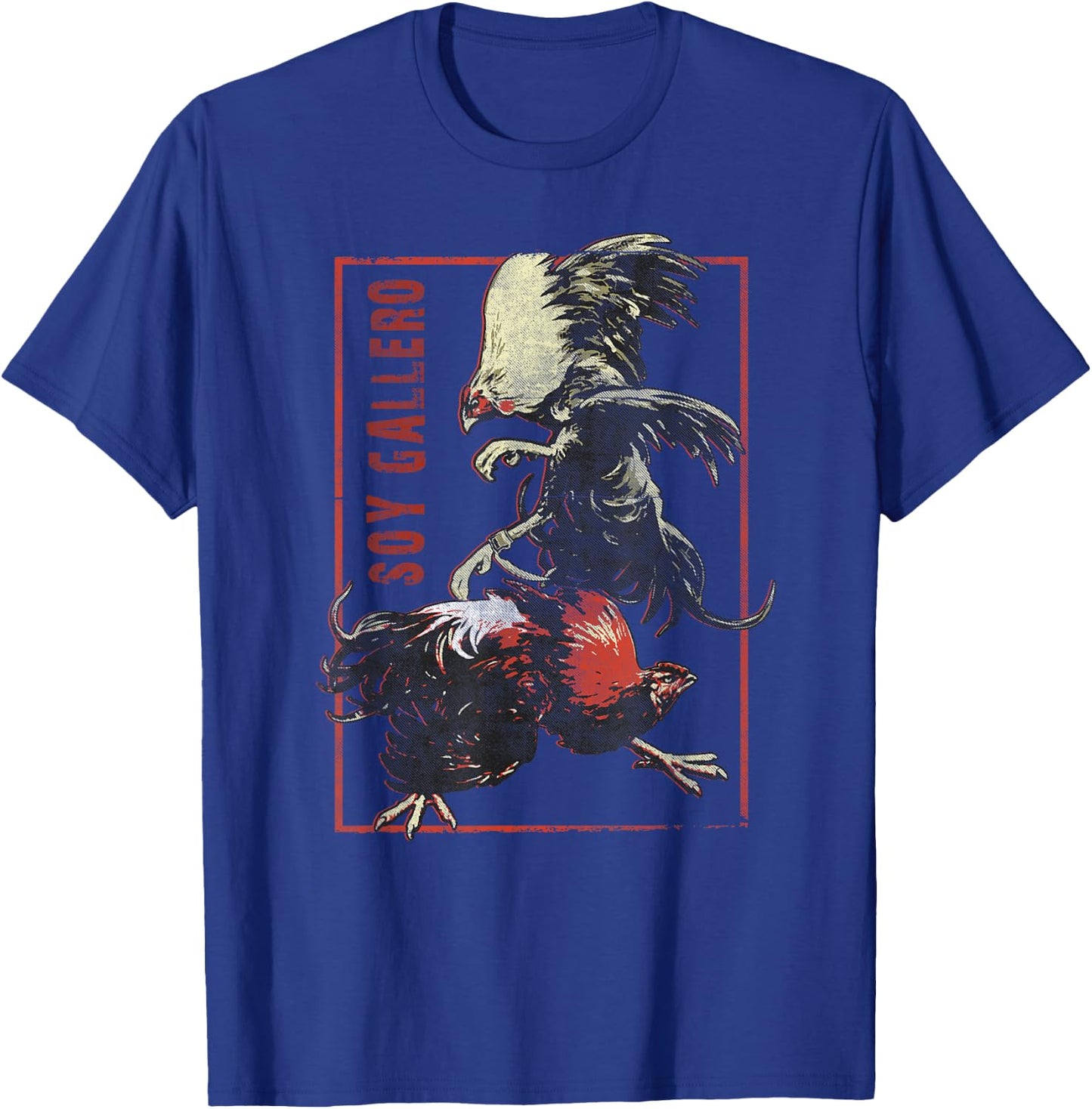 Vintage Cockfighting Shirt Soy Gallero T-Shirt - T-Shirt | Royal