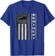 Kentucky Thin Blue Line Police Week USA Flag Gift Dad Cop T-Shirt - T-Shirt | Royal