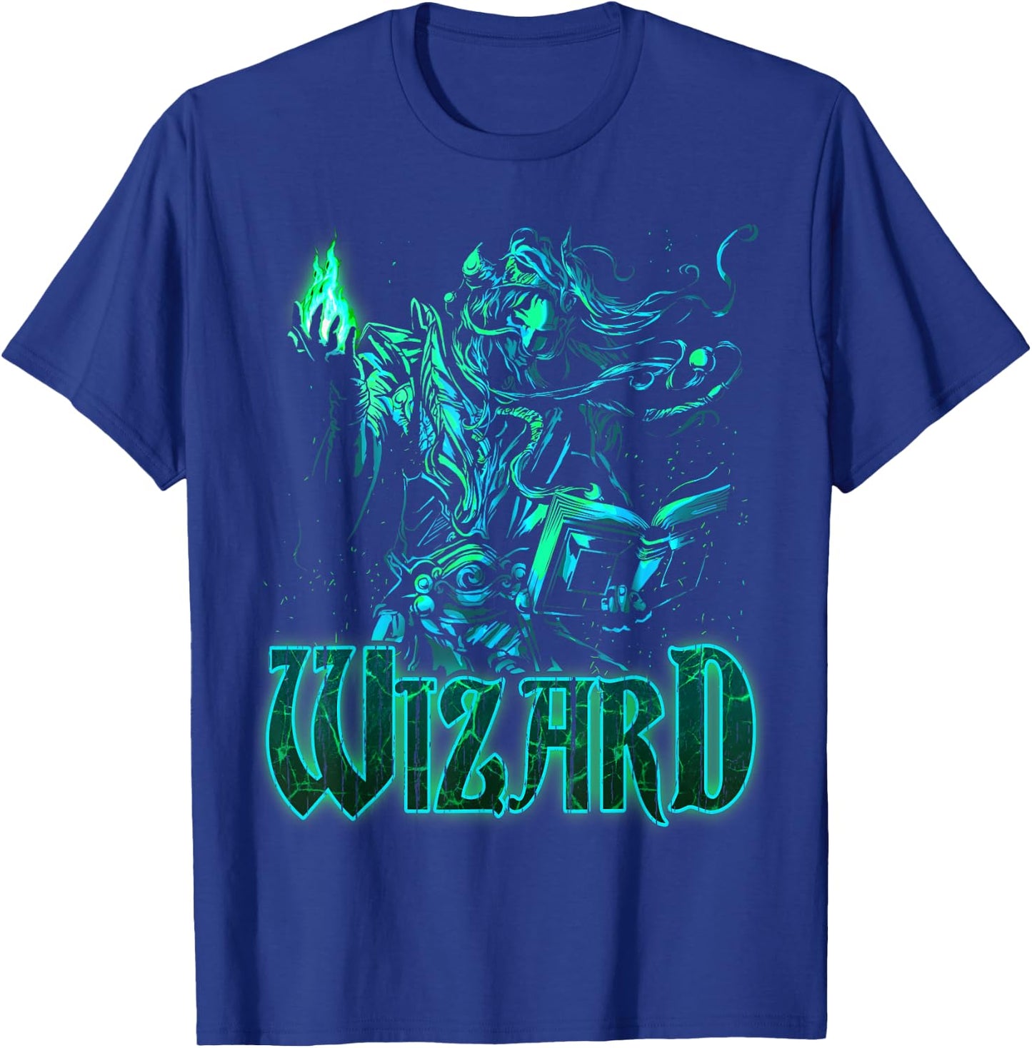 Elven Wizard Fantasy Roleplaying Tabletop RPG Gamers Graphic T-Shirt - T-Shirt | Royal
