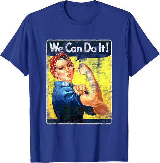 We Can Do It Rosie The Riveter Feminist T-Shirt - T-Shirt | Royal