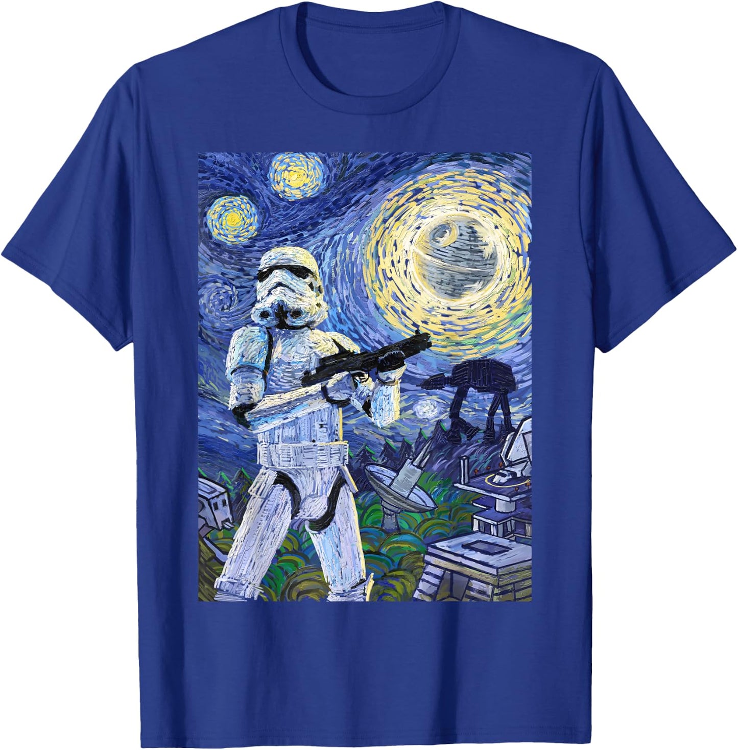 Star Wars Stormtrooper Starry Night Graphic C1 T-Shirt - T-Shirt | Royal