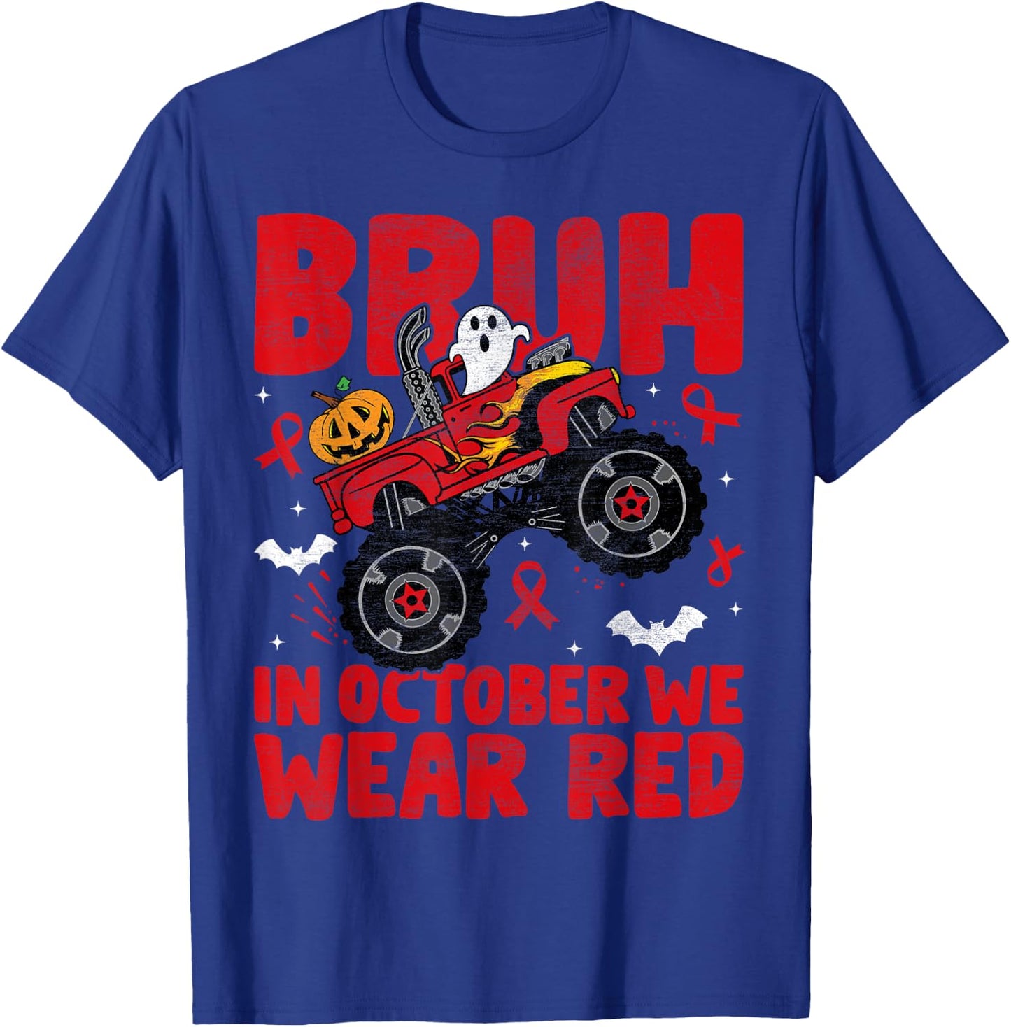 Red Ribbon Week Awareness For Toddler Kids Boys Halloween T-Shirt - T-Shirt | Royal