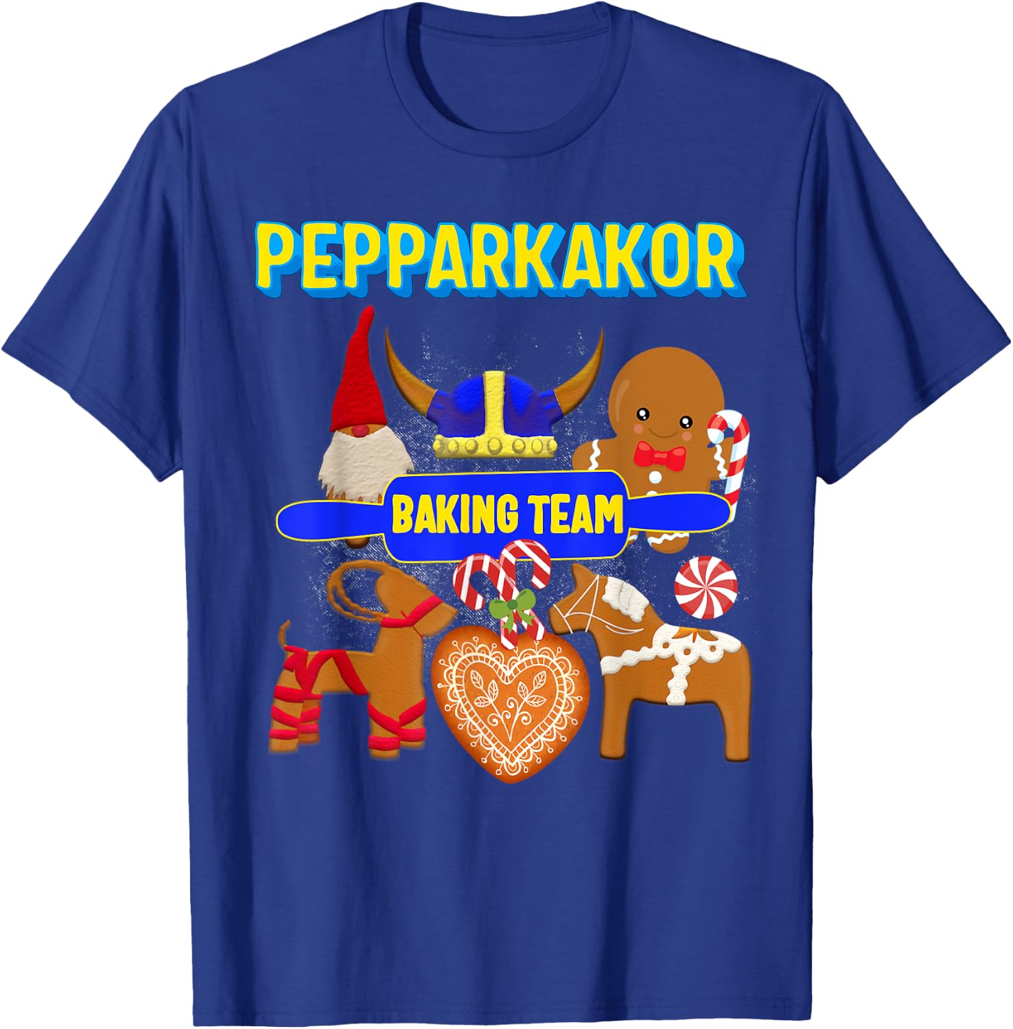 Pepparkakor Baking Team Swedish Christmas Cookies T-Shirt - T-Shirt | Royal