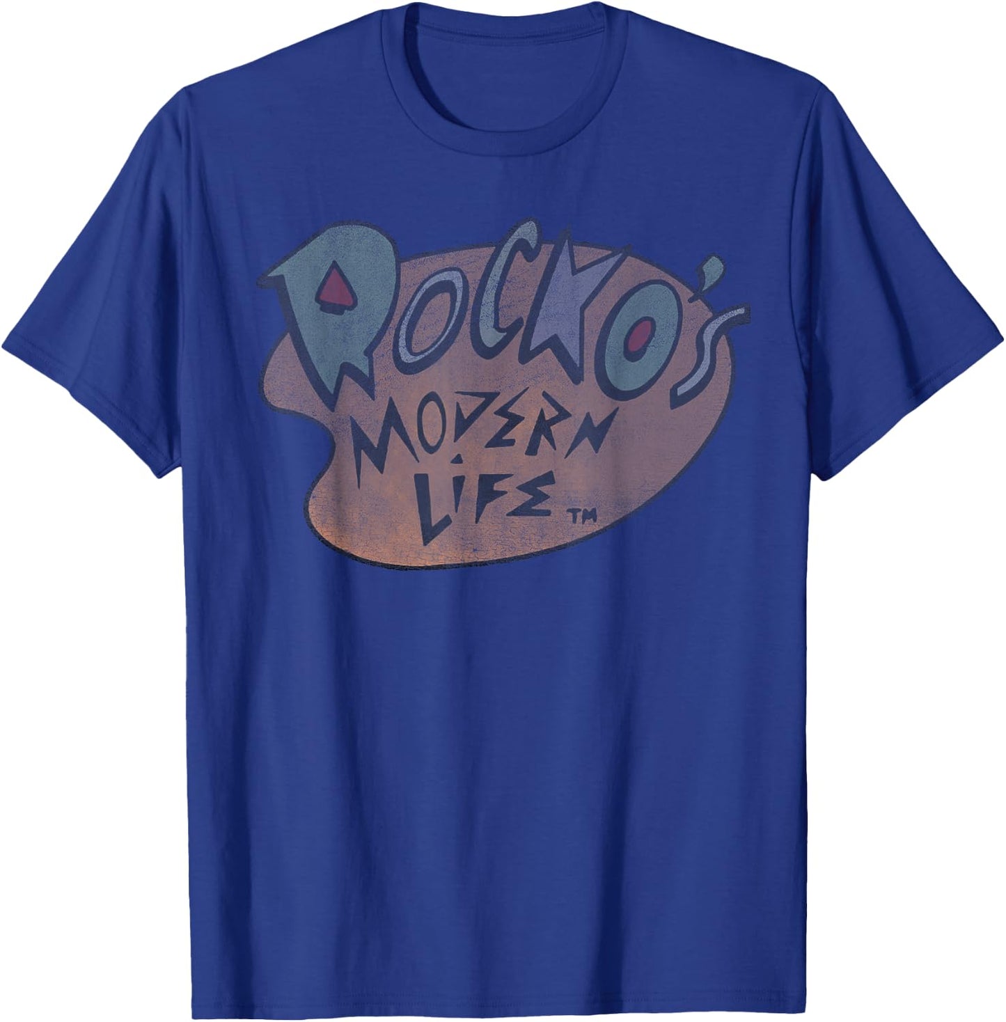 Rocko's Modern Life Vintage Original Logo T-Shirt - T-Shirt | Royal