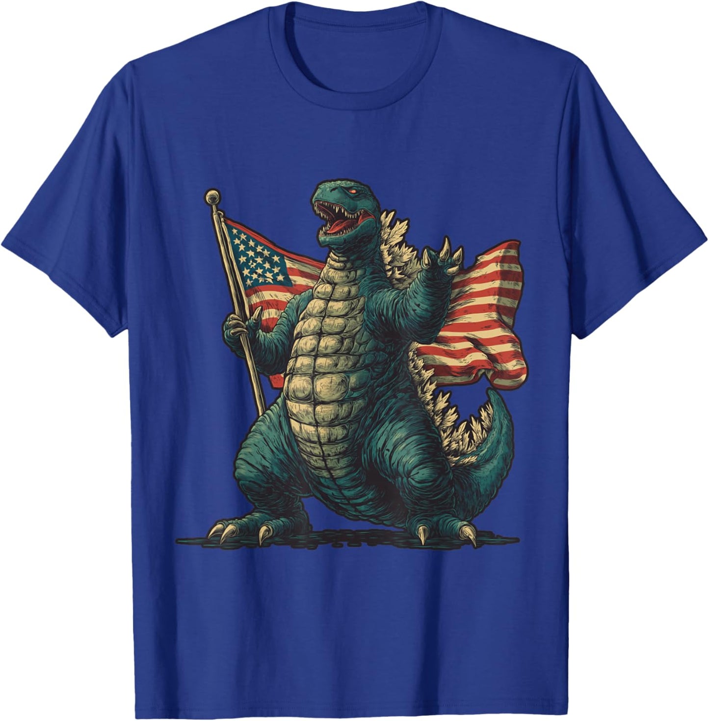 Kaiju 4th Of July T-Shirt - T-Shirt | Royal