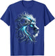 Lion Blue Eyes Animal Lion T-Shirt - T-Shirt | Royal