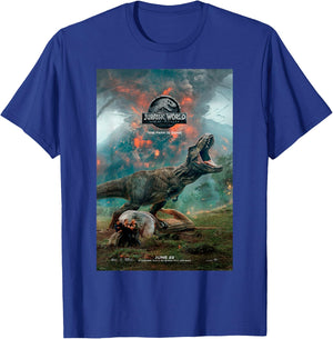 Jurassic World: Fallen Kingdom T-Rex Poster Graphic T-Shirt - T-Shirt | Royal