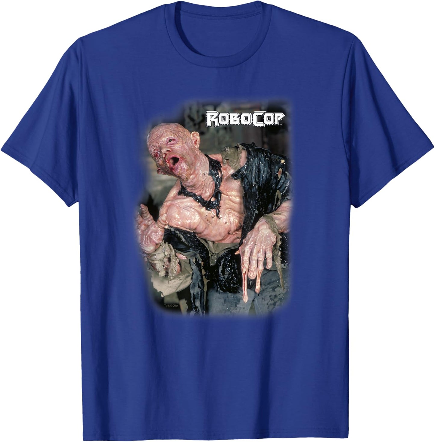 RoboCop Melting Man Portrait Poster T-Shirt - T-Shirt | Royal