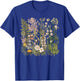 Floral Women Vintage Boho Wildflower Botanical Flower T-Shirt - T-Shirt | Royal