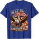 WTF is A Kilometer Funny George Washington Riding Eagle T-Shirt - T-Shirt | Royal