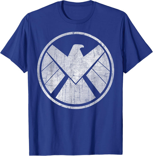 Marvel Agents of S.H.I.E.L.D. Grungy Logo Vintage T-Shirt - T-Shirt | Royal