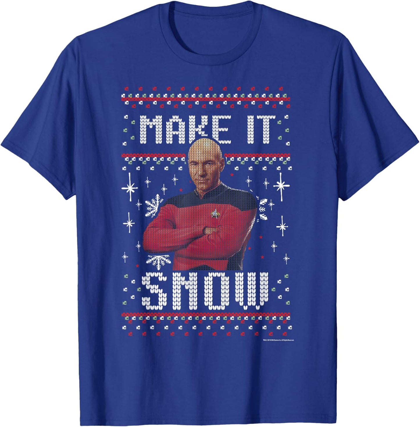 Star Trek: The Next Generation Make It Snow T-Shirt - T-Shirt | Royal