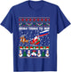 Russian Through The Snow Ugly Christmas Sweater T-Shirt - T-Shirt | Royal