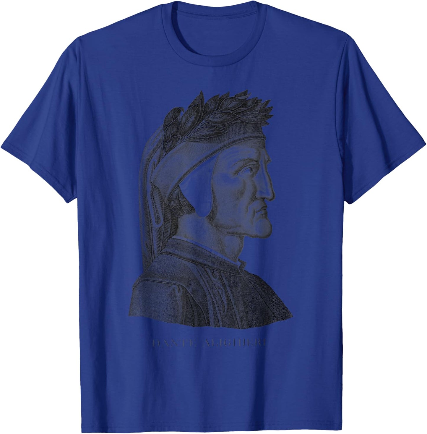 Dante Alighieri portrait Divine Comedy, Purgatory, Hell T-Shirt - T-Shirt | Royal
