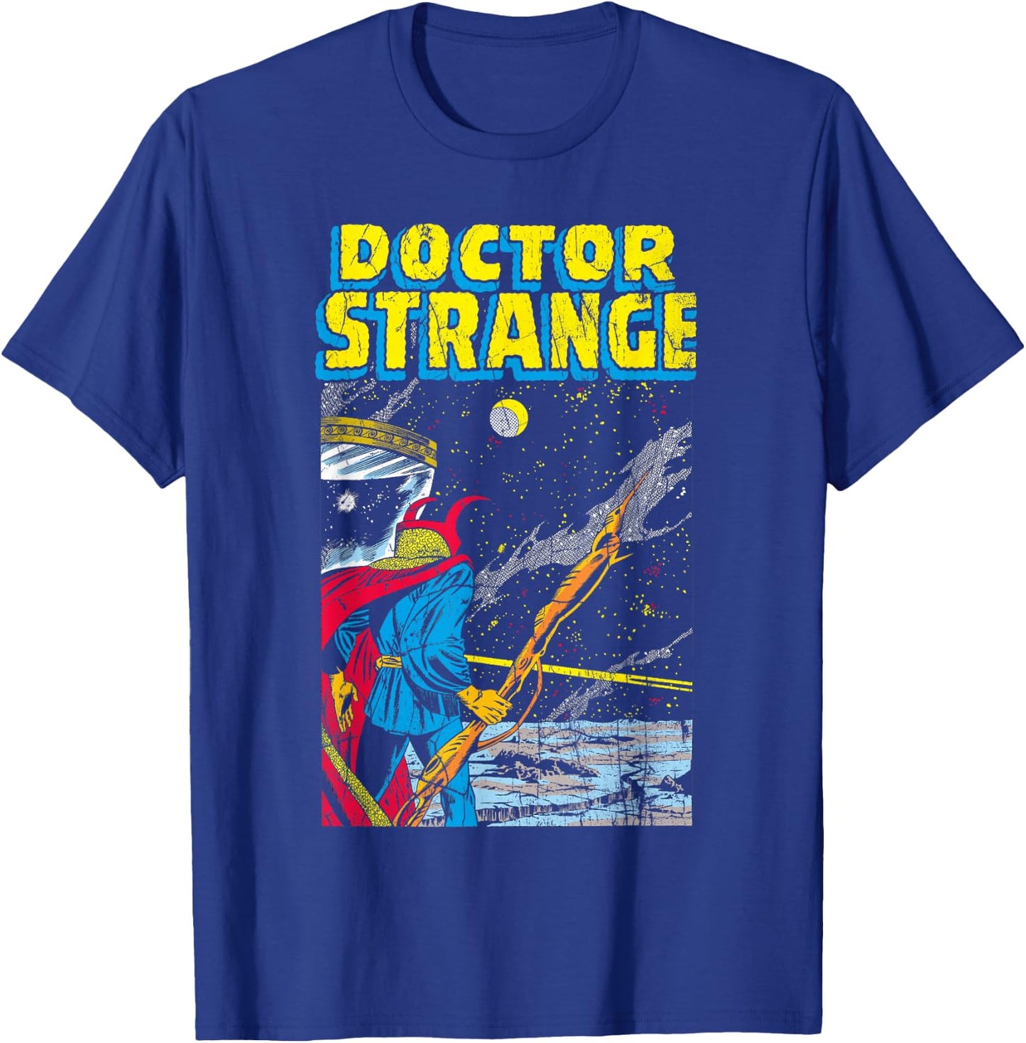 Marvel Doctor Strange Celestial Retro Comic Cover T-Shirt - T-Shirt | Royal