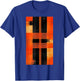Orange Abstract art Geometric pattern Modern T-Shirt - T-Shirt | Royal