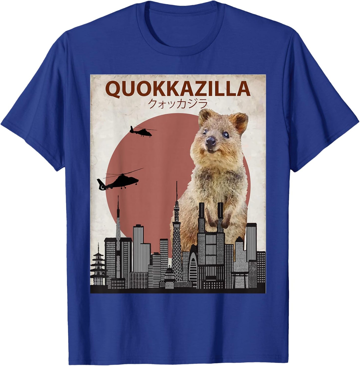 Funny Quokka | Giant Australia Monster T-Shirt - T-Shirt | Royal