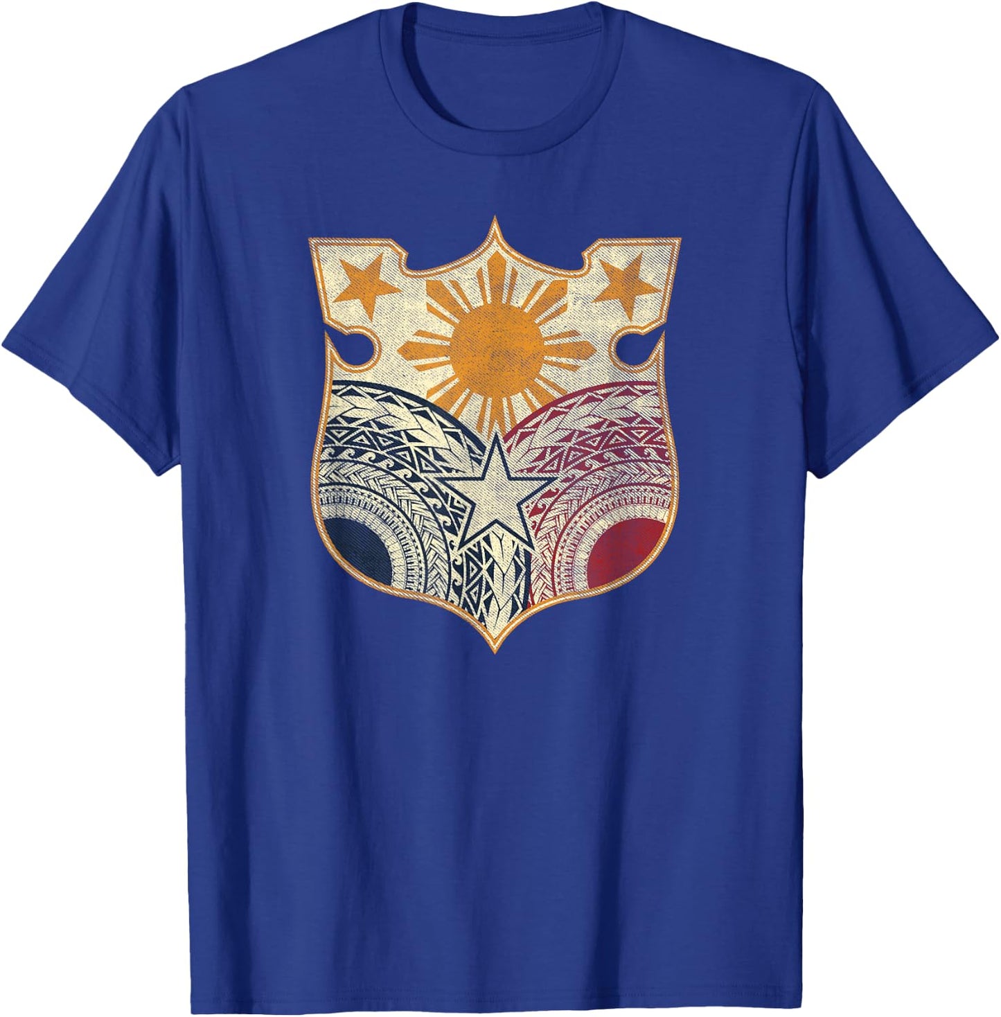 Vintage Filipino Flag Shirt - Filipino Heritage t Shirt T-Shirt - T-Shirt | Royal