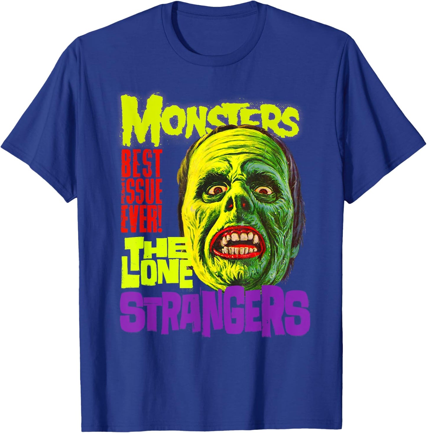 Frankenstein Monster: Lone Stranger Shirt Horror Movie Fan T-Shirt - T-Shirt | Royal
