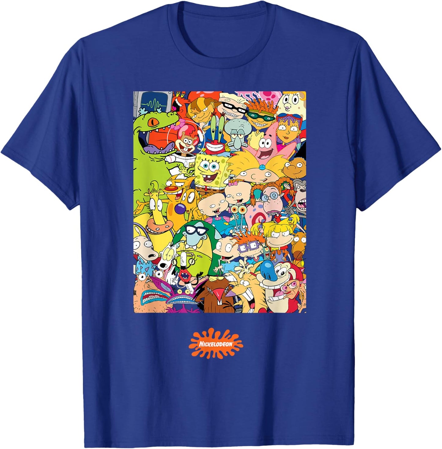 Nickelodeon Classic 90s Characters T-Shirt - T-Shirt | Royal